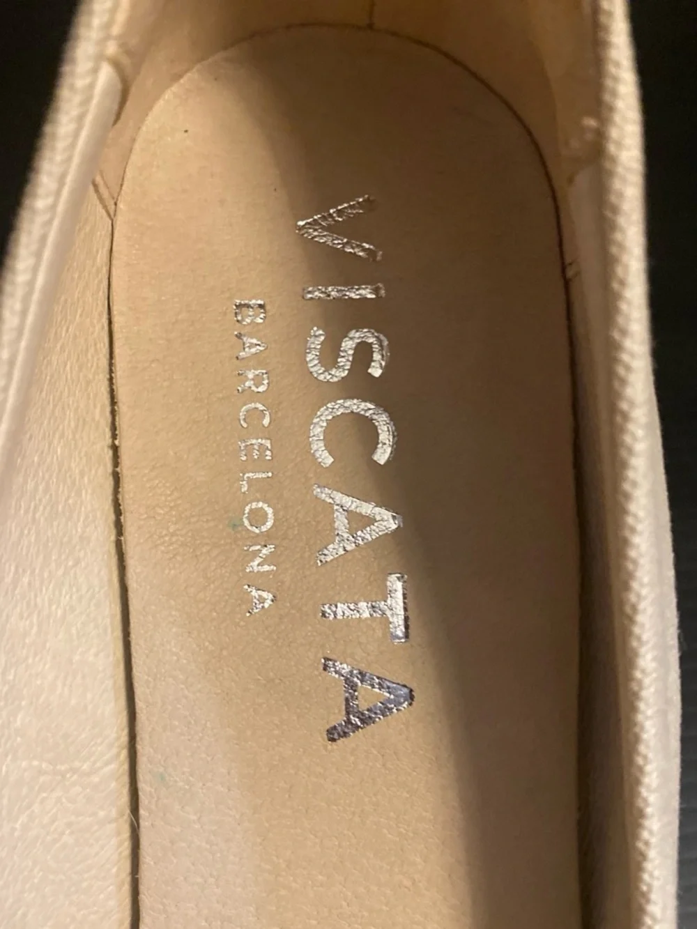 VISCATA Barcelona Women's Nude Pointed Wedge Espadrilles Size 8.5